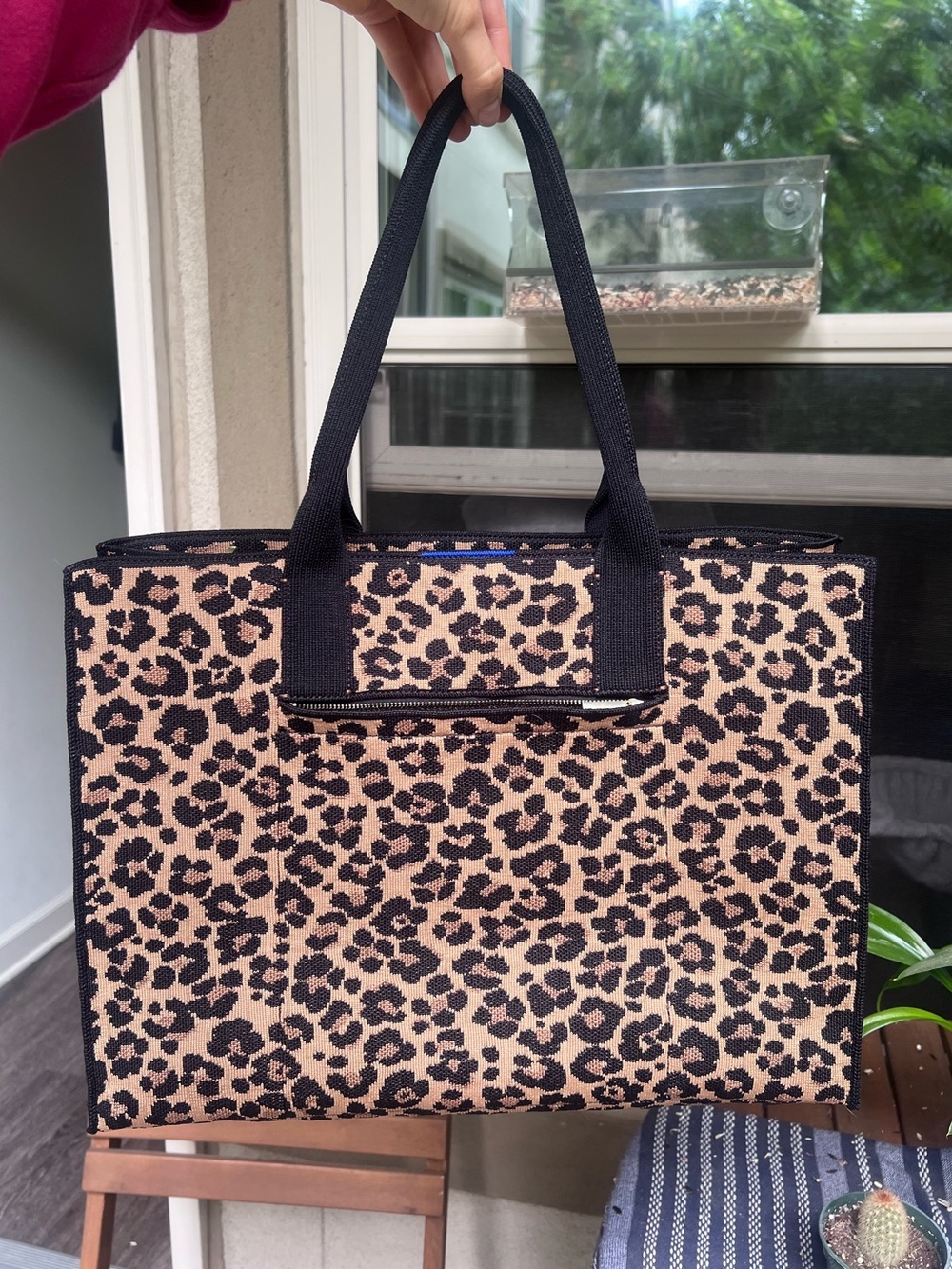 Rothy’s The Classic Tote in Toasty Cat Leopard Print – Lightly Used
